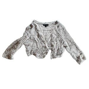 Vintage White Lace Cropped Cardigan